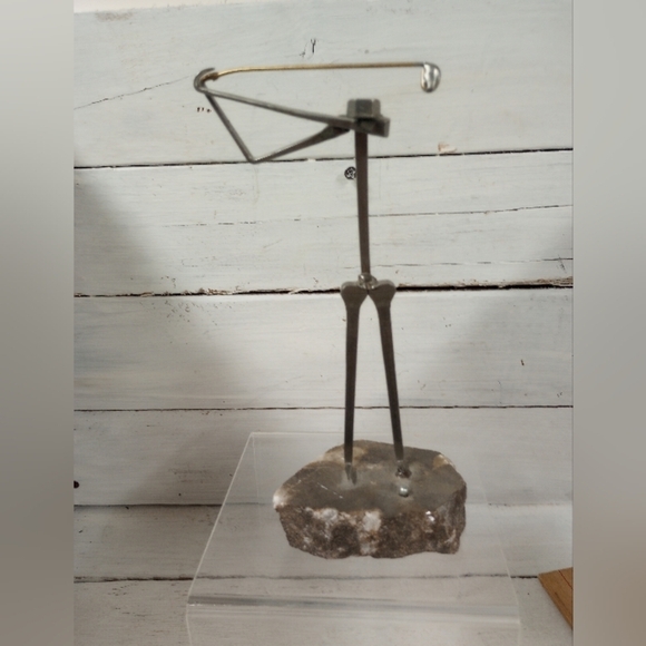 Vintage Brutalist Style Metal Sculpture Of Golfer by Metal Creations Golf Figure - Picture 1 of 10